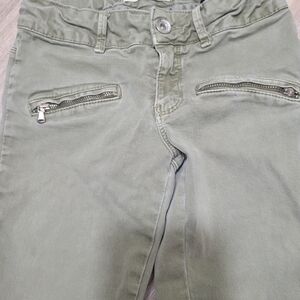 Zara Girls Green Jeans Size‎ 8 Skinny Standard Fit Stretch